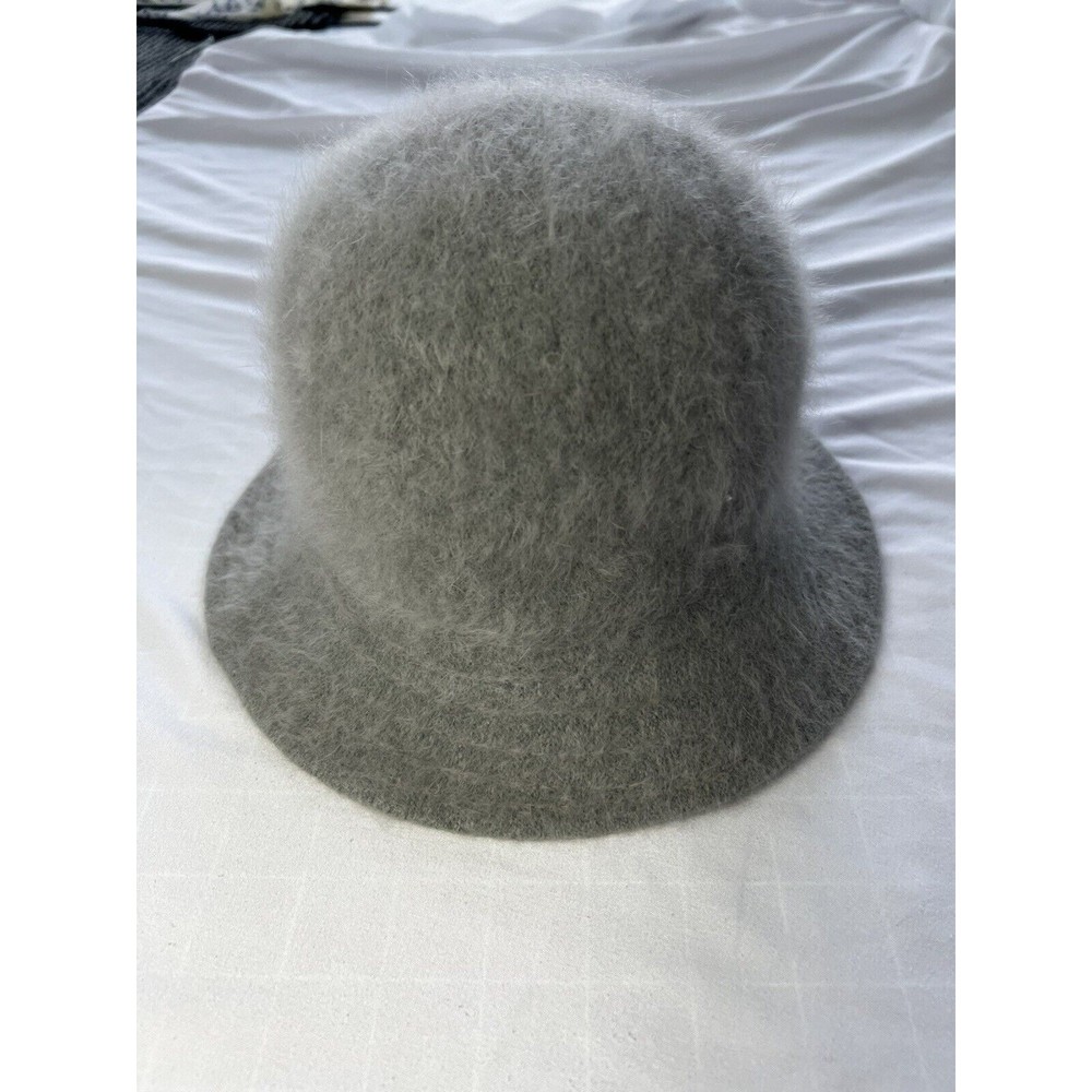 Rabbit Blend Vintage Hat Grey Bucket Soft Brim Woman’s